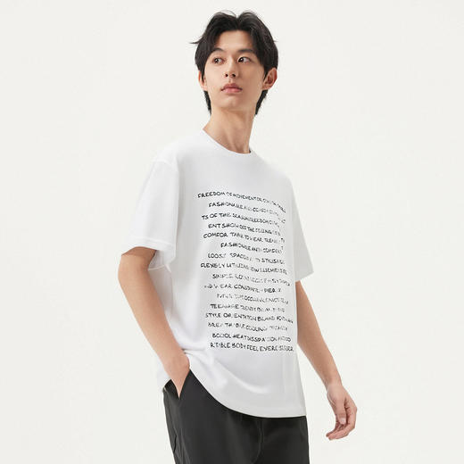 gxg.jeans男装  多色潮流字母复古简约时尚宽松短袖t恤 25夏热卖 商品图2
