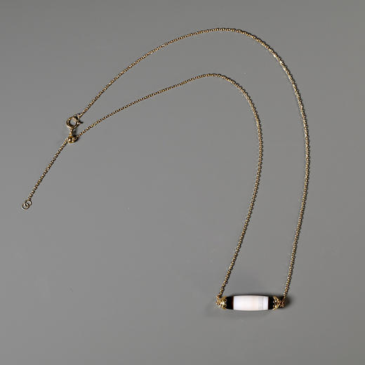 西亚高古缠丝玛瑙单珠锁骨链 商品图5