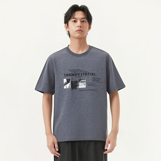 gxg.jeans男装  多色个性印花时尚潮流宽松短袖t恤男生 25夏热卖 商品图1