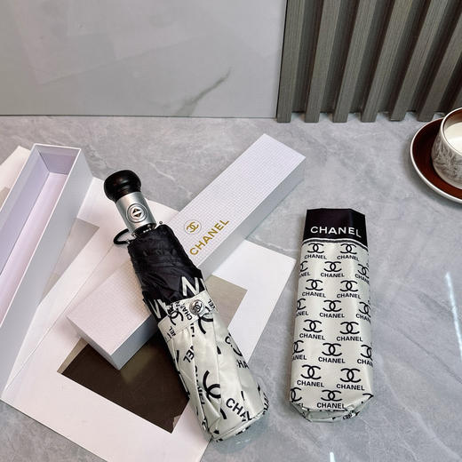 夏季特惠💰230 香奈儿 夏季新款 全自动折叠晴雨伞 商品图7