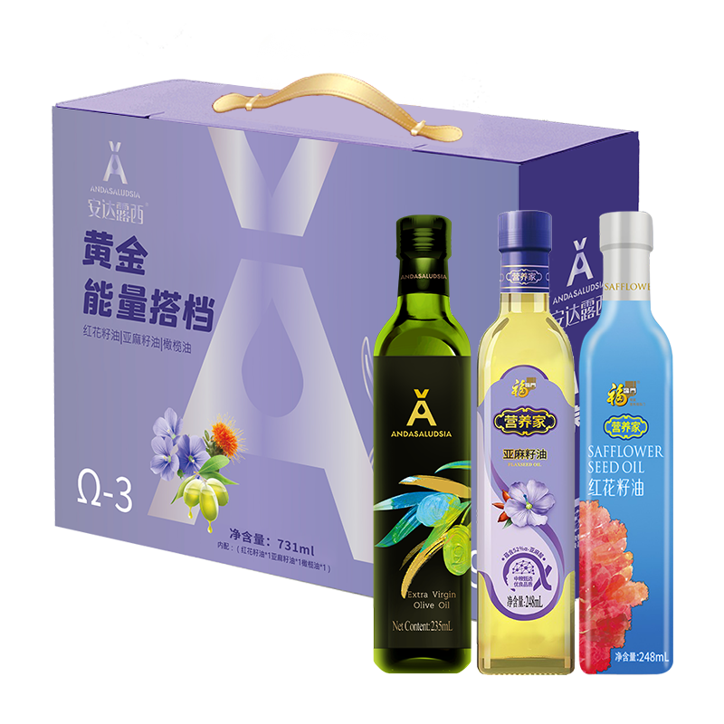 中粮福临门黄金能量搭档礼盒731ml