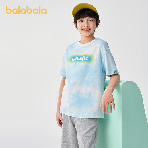 【商场同款】巴拉巴拉儿童短袖t恤2025新款夏季男童上衣速干凉感 商品图0