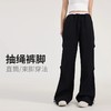 【限时秒】YOGACODE【火树银花系列】美式工装大码阔腿裤女户外徒步登山高腰宽松显瘦抽绳休闲裤DWL215159 商品缩略图2