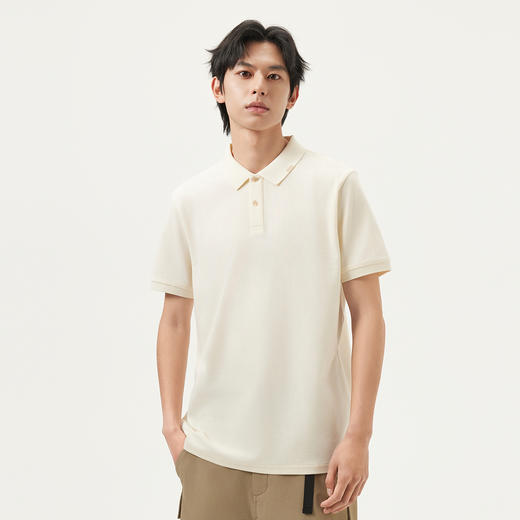 gxg.jeans男装 简约织唛休闲商务翻领男式POLO衫男短袖 25夏热卖 商品图1