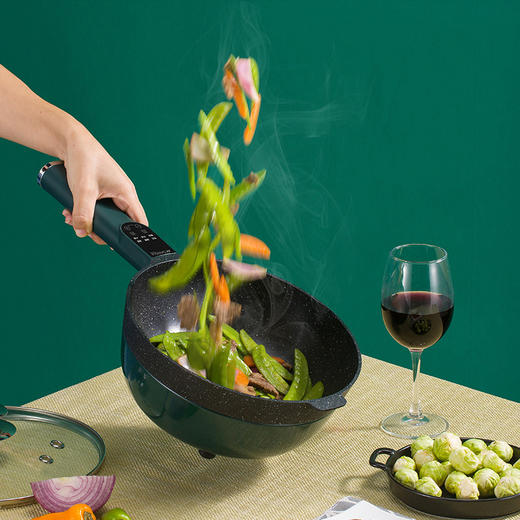 山水（SANSUI）5L多功能电炒锅SCG-C50D1（配蒸笼） 商品图3