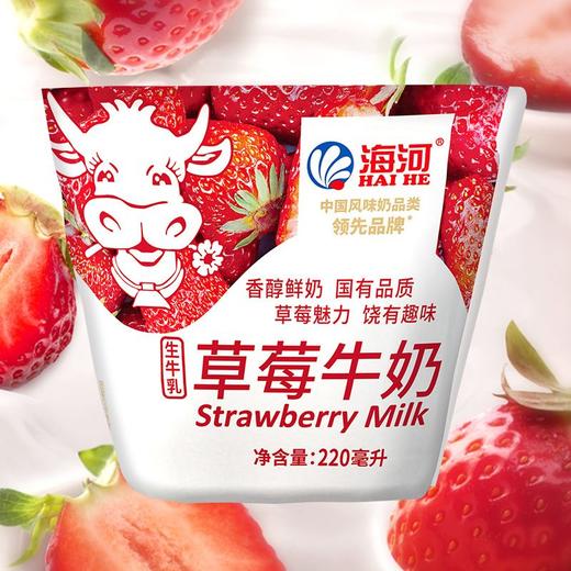 海河220ml草莓味牛奶 商品图0