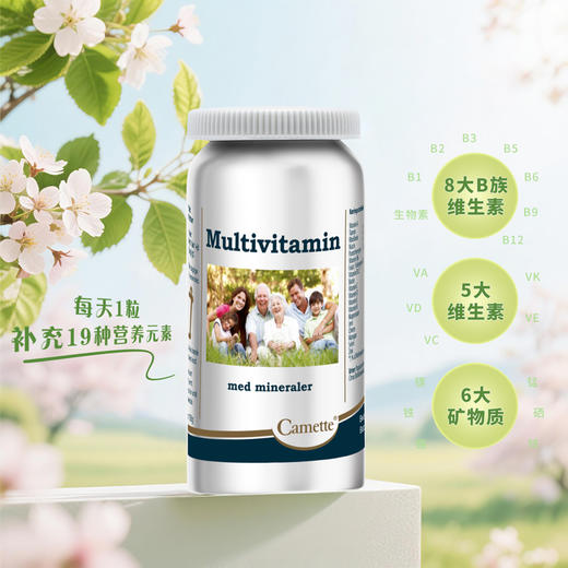 丹麦Camette凯麦特 综合维生素120粒/瓶 商品图2