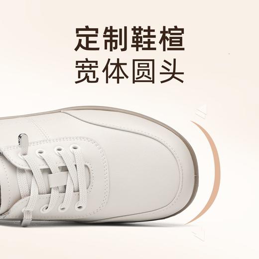 信诺真皮休闲妈妈鞋2025新款春秋小皮鞋轻便运动鞋软底中老年单鞋5C8166-19T 商品图3