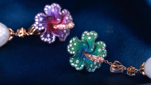 【花开见喜】钛金刻面珍珠耳坠ZZ2406009 商品图4