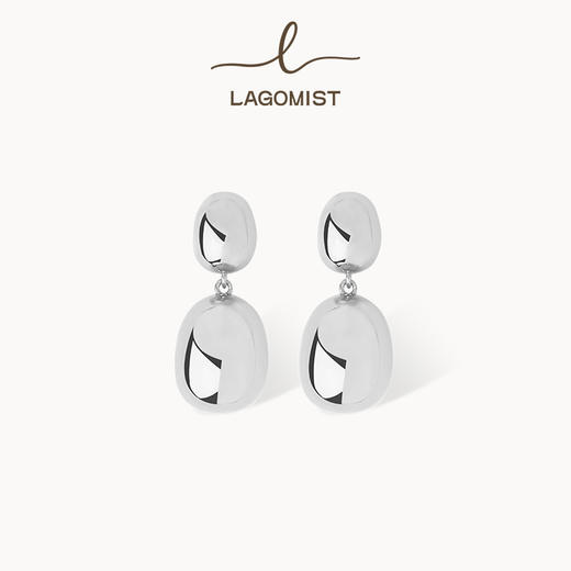 【吴佳怡同款】Lagomist拿铁系列 | 金/银咖啡豆耳环 商品图1