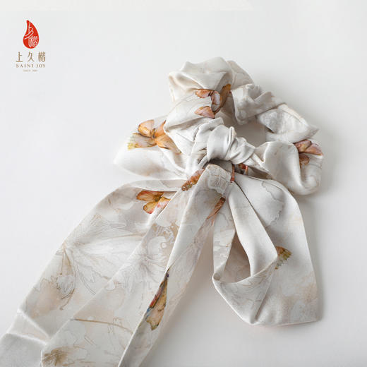 SAINTJOY/上久楷礼盒  蝶花曦黄色 发带SPS24F10  伞SPS24L14 真丝方巾FJS24047 商品图14
