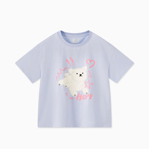 【秒1】【MQD】童装女大童夏新款甜美可爱小狗休闲短袖T恤 商品图2