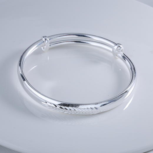 【宏艺珠宝】穗穗平安·足银手镯 商品图1