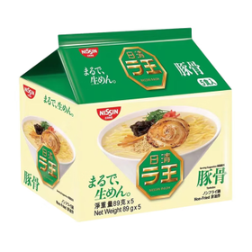 日清拉王方便面越南进口豚骨风味89g*5袋装速食食品宿舍夜宵五连包 /粮油调味 /方便食品 /方便面