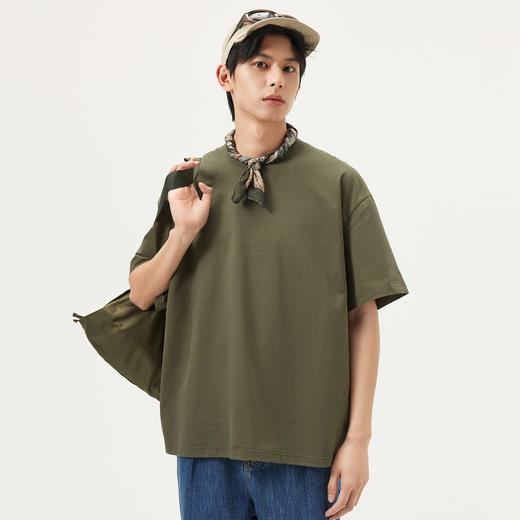 gxg.jeans男装  多色后背字母印花美式潮流短袖T恤男生 25夏热卖 商品图2