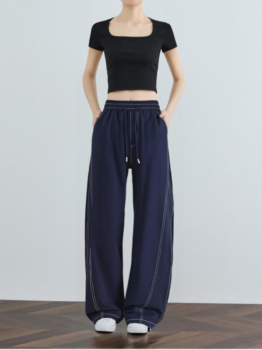 🌺今年流行的弯刀阔腿裤❗69.9就能拿下🔥【Schenvega情侣凉感仿牛仔弯刀裤D82-2585款】✨❗轻薄❗垂软❗视觉打造超模腿！  商品图5