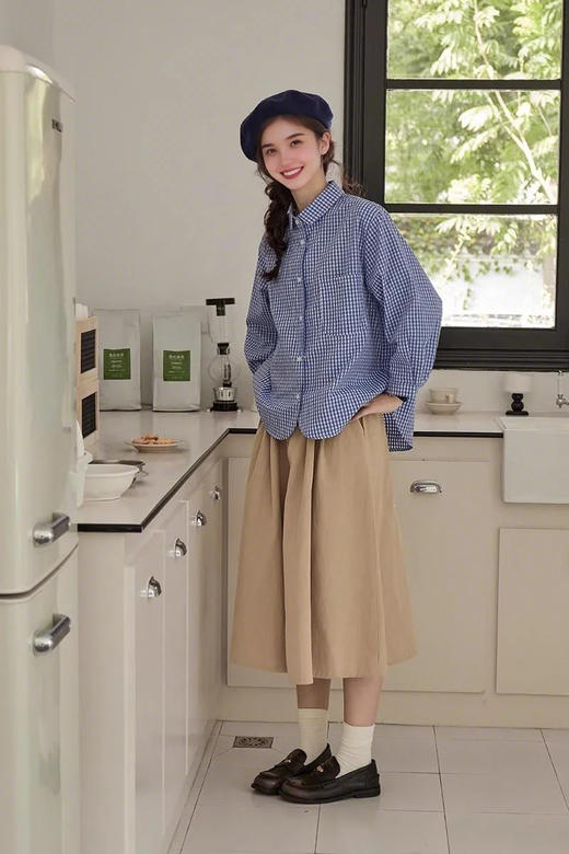 裁缝学苑AS481翻领长袖衬衫纸样女装衬衣上衣版型样板图纸 商品图3