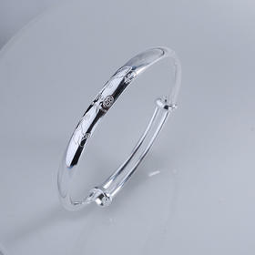 【宏艺珠宝】福缀云章·足银手镯