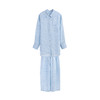 绽放女装274-281朵/【入蓝系列】色织亚麻宽松衬衫阔腿休闲裤套装 商品缩略图4