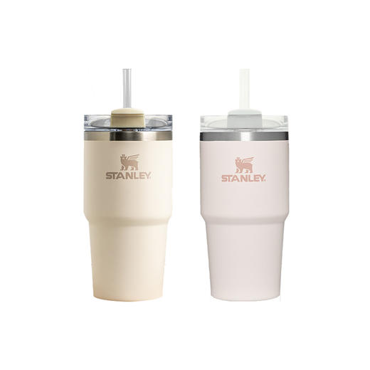 Stanley 巨无霸杯子591ml  保冷吸管杯大头冰杯高颜值不锈钢办公室男女保温保冰杯子 商品图0