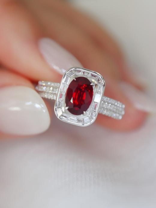 1.13ct刻面红宝石戒指 商品图1