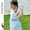 littletime女童T恤2025春夏新款儿童洋气时尚美人鱼短袖T恤半裙 商品缩略图2