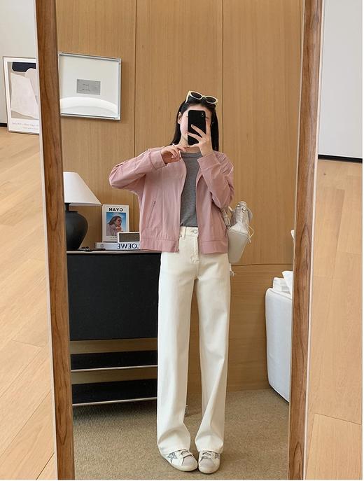 董洁直播间同款小O防晒轻薄速干衫短款宽松休闲上衣 商品图5