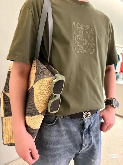 重工水洗版本~Lo*we 罗&威蝴蝶镂空切割刺绣短袖情侣款T恤！男女款刺绣成衣2次水洗over size宽松圆领短袖 商品图6