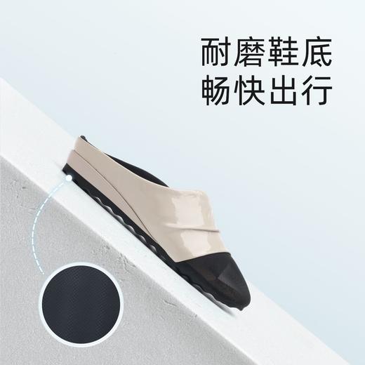 信诺妈妈凉鞋2025新款夏季中老年网纱包头拖鞋女舒适软底透气半拖X5L032-92 商品图2