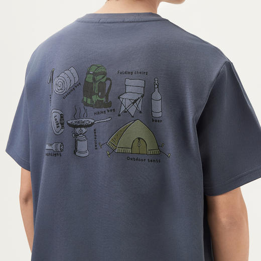 gxg.jeans男装 多色后背趣味图案时尚潮流短袖T恤男生 25年夏热卖 商品图4