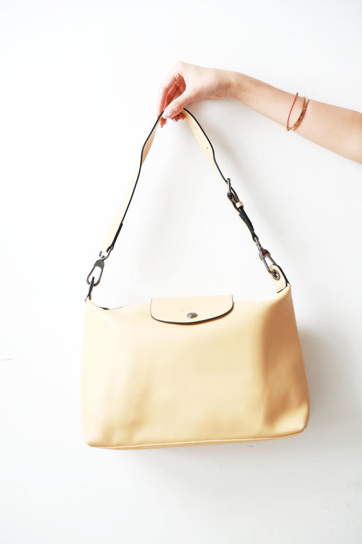 垂感法式hobo包，大容量有腔调。超好背胎牛皮复古单肩包C051388 商品图9