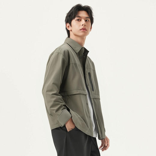 gxg.jeans男装 多色口袋设计工装户外翻领长袖衬衫 25年春热卖 商品图3