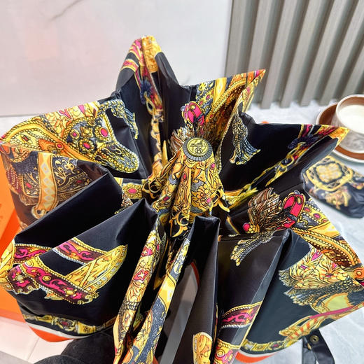 夏季特惠💰220 爱马仕 三折防晒睛雨伞 夏季新款 全自动折叠晴雨伞 商品图4