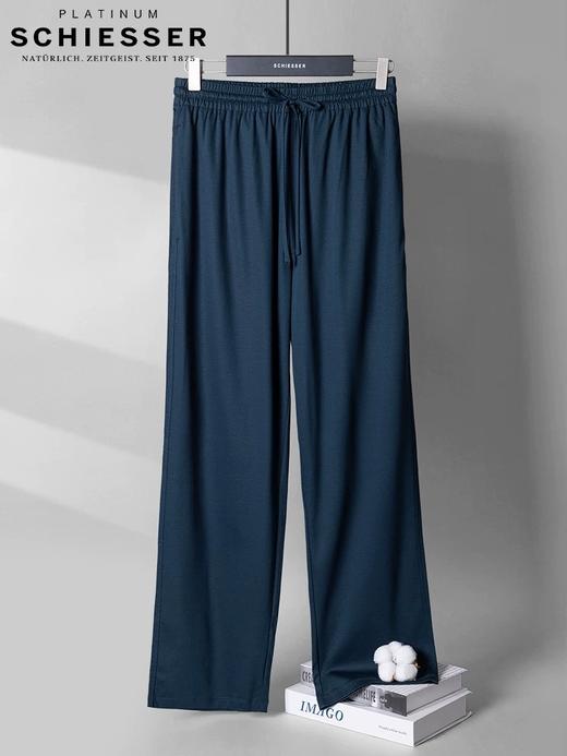 【60S液氨双面布棉莫蚕丝】SCHIESSER德国舒雅高端铂雅系列棉莫代尔家居外穿两用上衣95/24760U  单裤24874P 商品图5