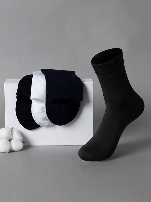 【棉蚕丝】SCHIESSER德国舒雅铂雅男士莫代尔棉蚕丝中筒袜95/24923K 商品图3