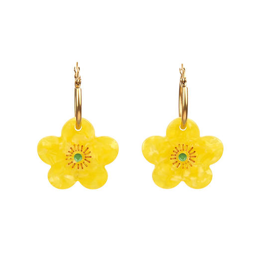 北京仓｜Coucou Suzette-Buttercup-黄色花朵 耳环［法国设计师］ 商品图5