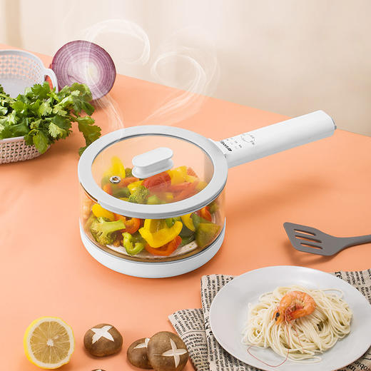 山水（SANSUI）1.6L玻璃款养生锅（配蒸笼）SD-69DY 商品图2