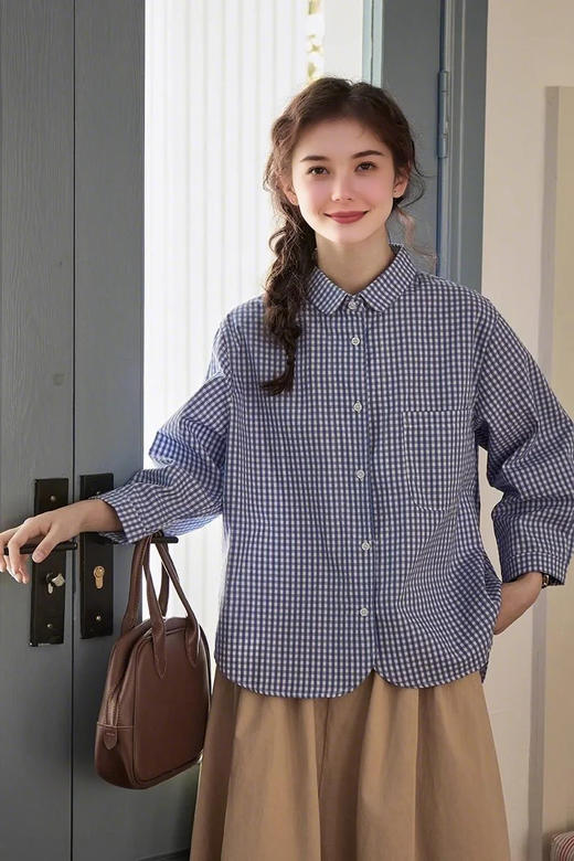 裁缝学苑AS481翻领长袖衬衫纸样女装衬衣上衣版型样板图纸 商品图1