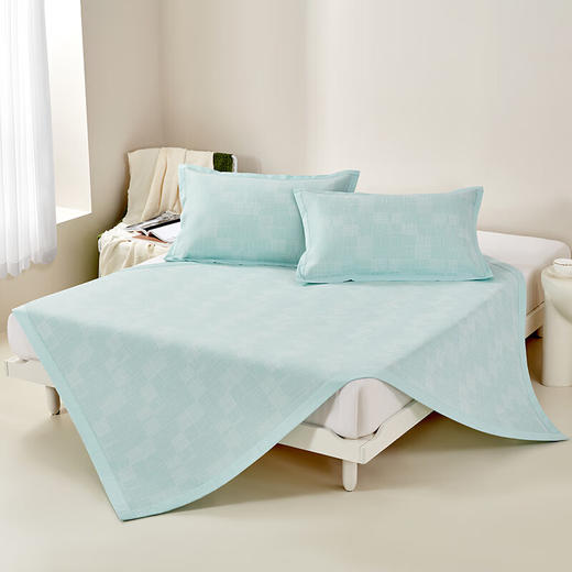 【多样屋专柜】罗莱光影幻梦冰丝席三件套夏季清凉舒适180*200cm 商品图8