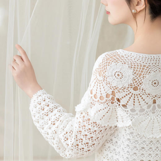 苏苏姐家贝彩上衣手工DIY钩针蕾丝线毛线团自制材料包 商品图4