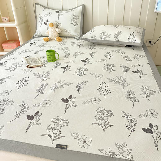 A类母婴级冰藤席冰丝凉席夏天空调三件套夏季家用可水洗折叠草席 商品图1