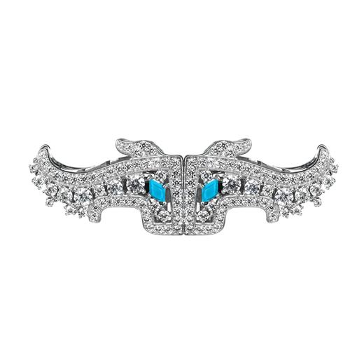 盘龙城遗址博物院文创·夔龙双夹胸针 商品图0