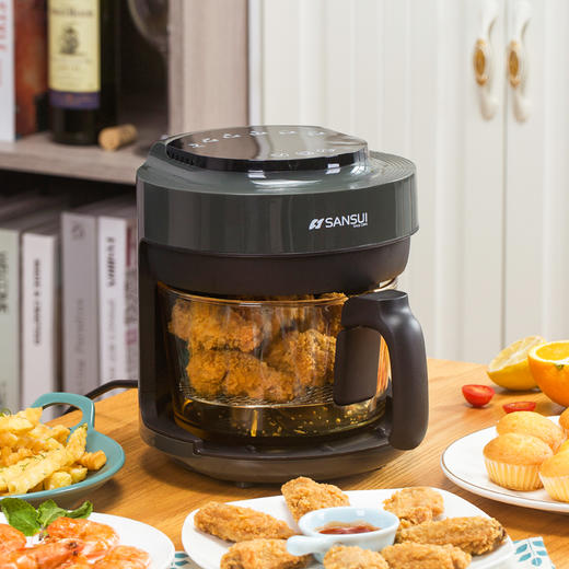 山水（SANSUI）2L可视化智能空气炸锅SKZ-A23B 商品图1