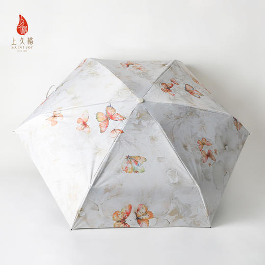 SAINTJOY/上久楷礼盒  蝶花曦黄色 发带SPS24F10  伞SPS24L14 真丝方巾FJS24047 商品图11