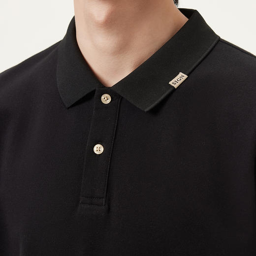 gxg.jeans男装 简约织唛休闲商务翻领男式POLO衫男短袖 25夏热卖 商品图4