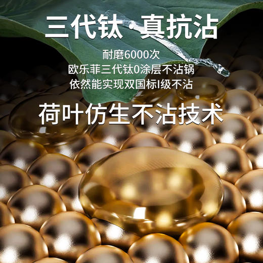 【欧乐菲 OLOFE】米力士银尊真三代 0涂层钛炒锅 商品图7