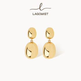 【吴佳怡同款】Lagomist拿铁系列 | 金/银咖啡豆耳环