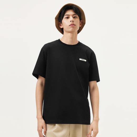 gxg.jeans男装  多色简约小标基础宽松圆领短袖T恤男 25年夏热卖 商品图2
