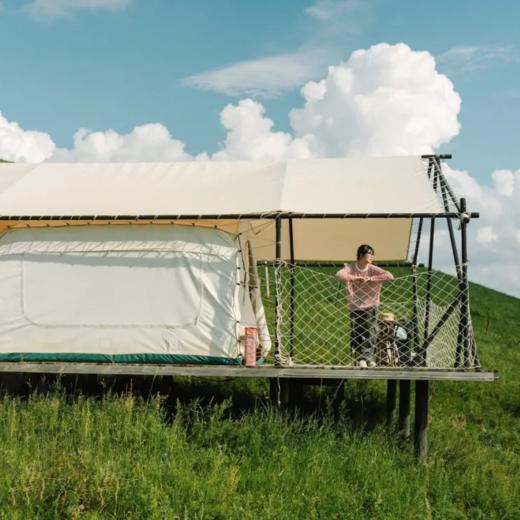 【内蒙】睡进野奢帐篷酒店，越野车穿越、骑马、游牧民族、走进杭盖乐队夏牧场！乌兰布统亲子游学、4岁起报！ 商品图0