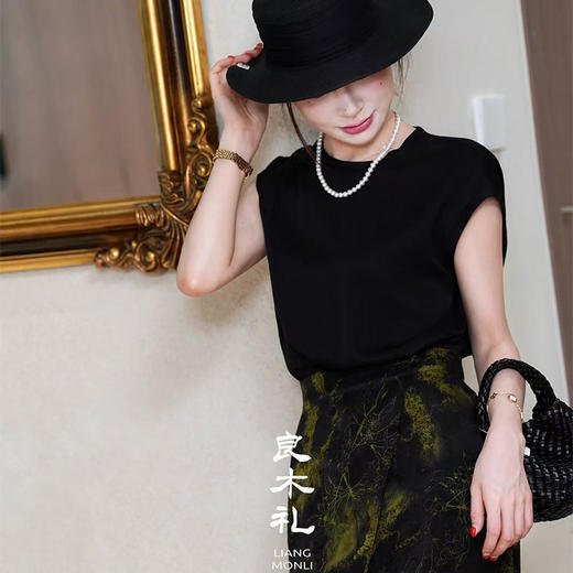 【预售7天】真丝上衣3706&香云纱真丝半裙25042 商品图0